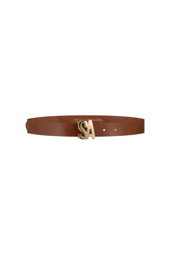 SA buckle belt – cognac