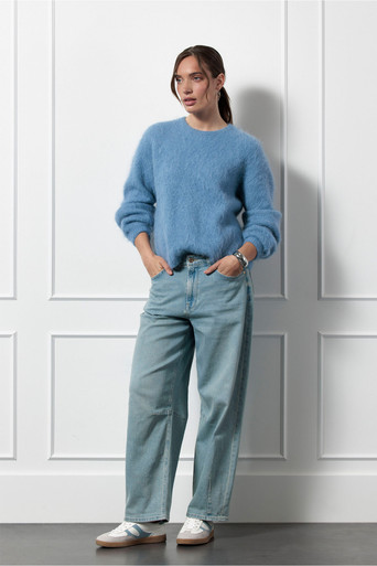Lisette furry pullover – light blue