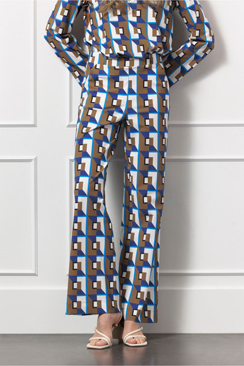Marilon graphic trousers – multi color