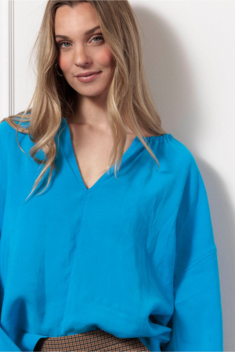 Clarisse blouse – bright blue