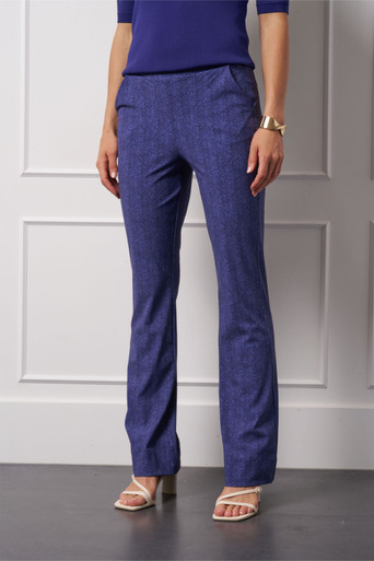 Flair herringbone trousers – ink blue