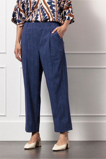 Otis herringbone trousers – ink blue