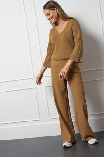 Linay 3/4 sleeve pullover – caramel