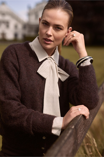 Bibi mohair cardigan - espresso
