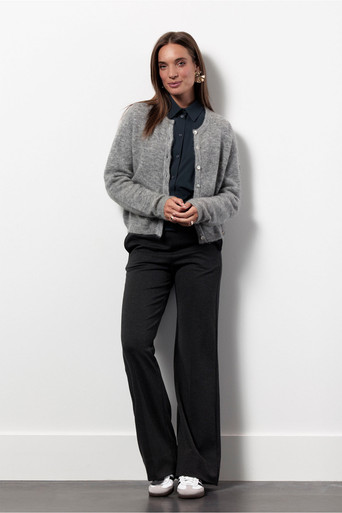 Bibi mohair cardigan – grey melange