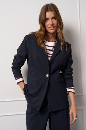 Arwen bonded blazer – dark blue