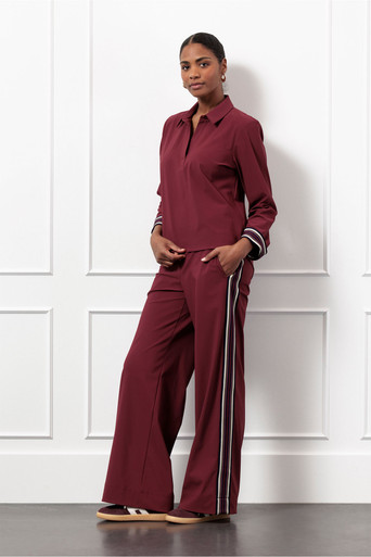 Iggy tape trousers – bordeaux