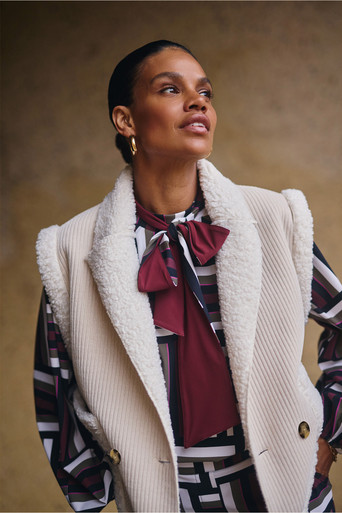 Teske graphic blouse - multi color