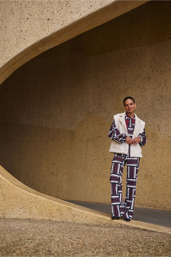 Marilon graphic trousers – multi color