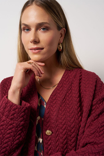 Josephine structure jacket – bordeaux