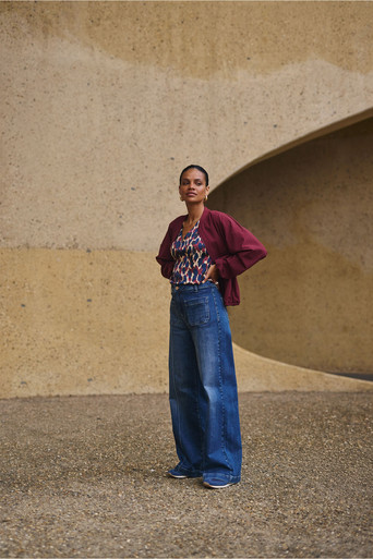 Melanie denim trousers – denim blue