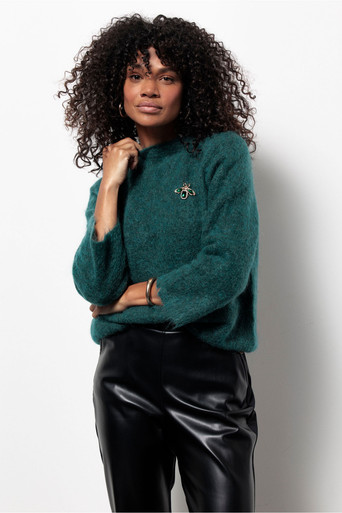 Marelle pullover – bottle green