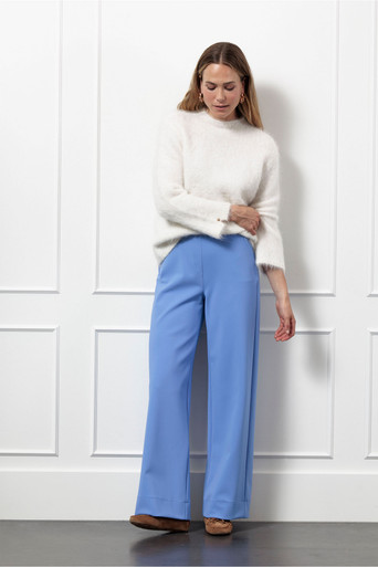 Lexie bonded trousers – lavender blue