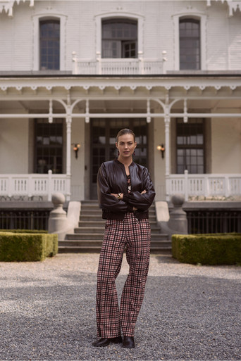Lexie bnd check trousers – multi color