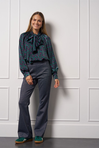 Flair sparkle trousers – dark blue/silver