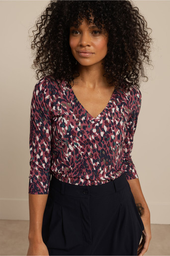 Emma leopard top – multi color