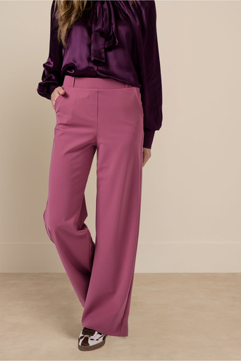 Lexie bonded trousers – vintage berry