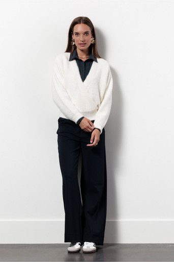 Nuri wrap pullover – ecru