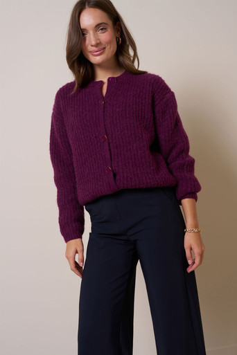 Bibi lavee cardigan – blackberry