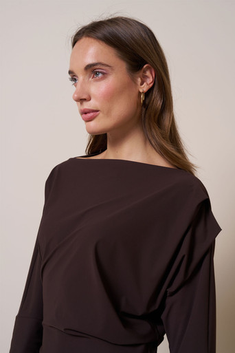 Ineke LS dress – espresso