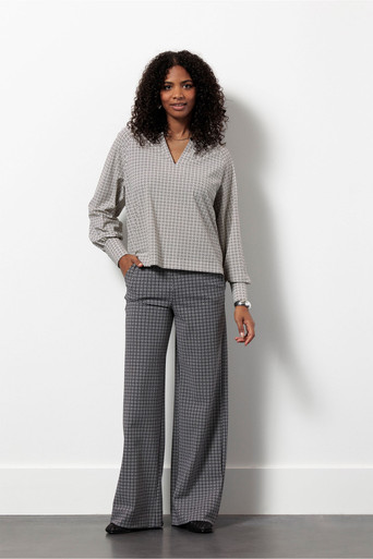 Charleze circle blouse – kit/black