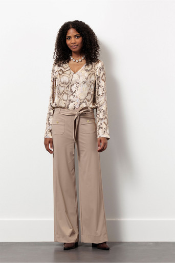 Penny bonded trousers – latte