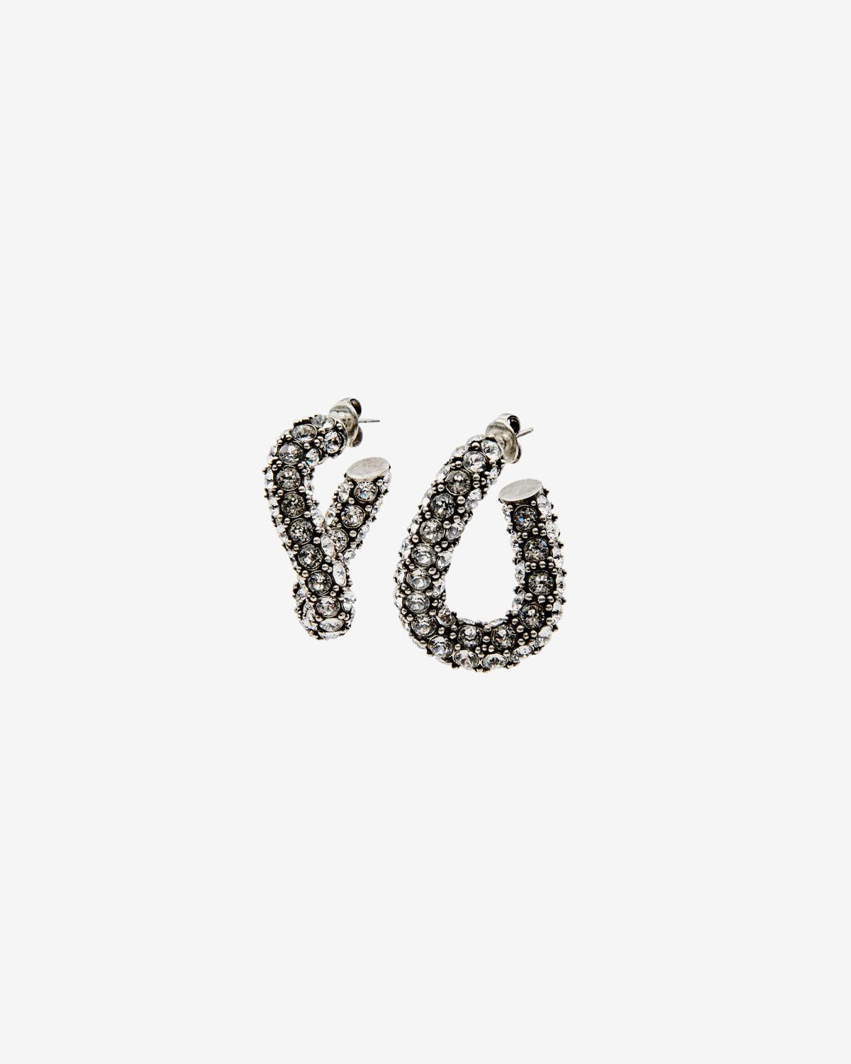 Funky Ring Earrings – Silver