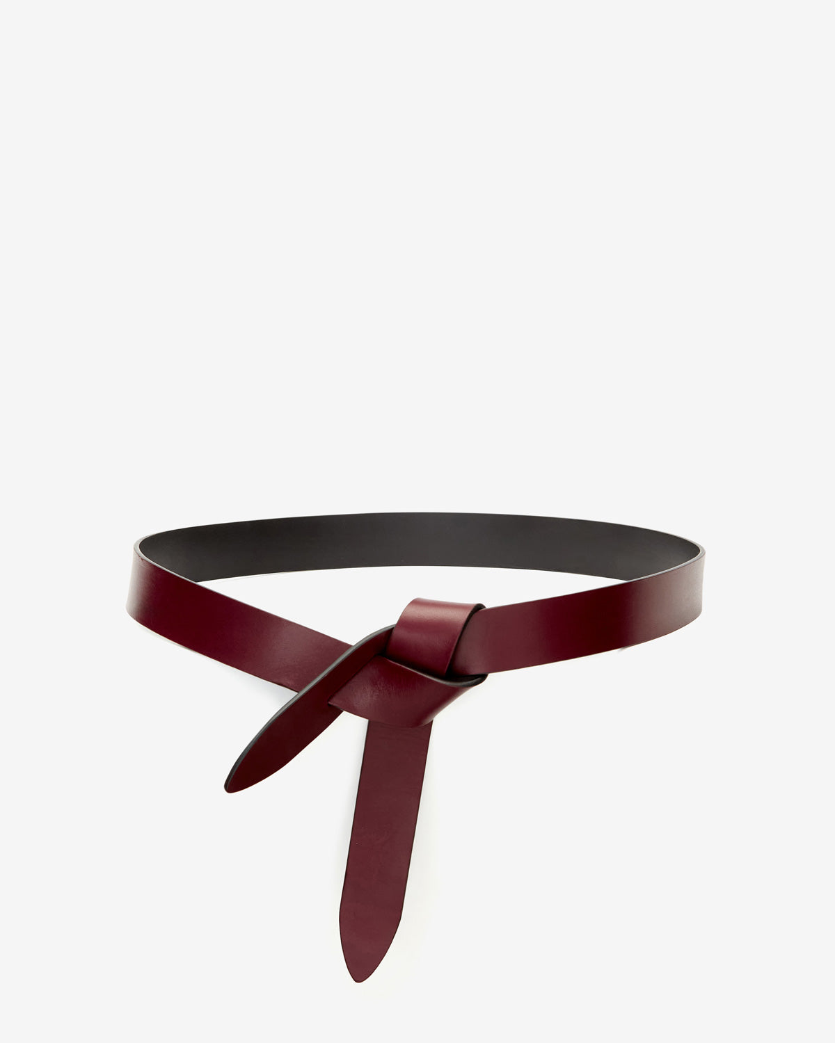 Lecce Belt – Burgundy/black