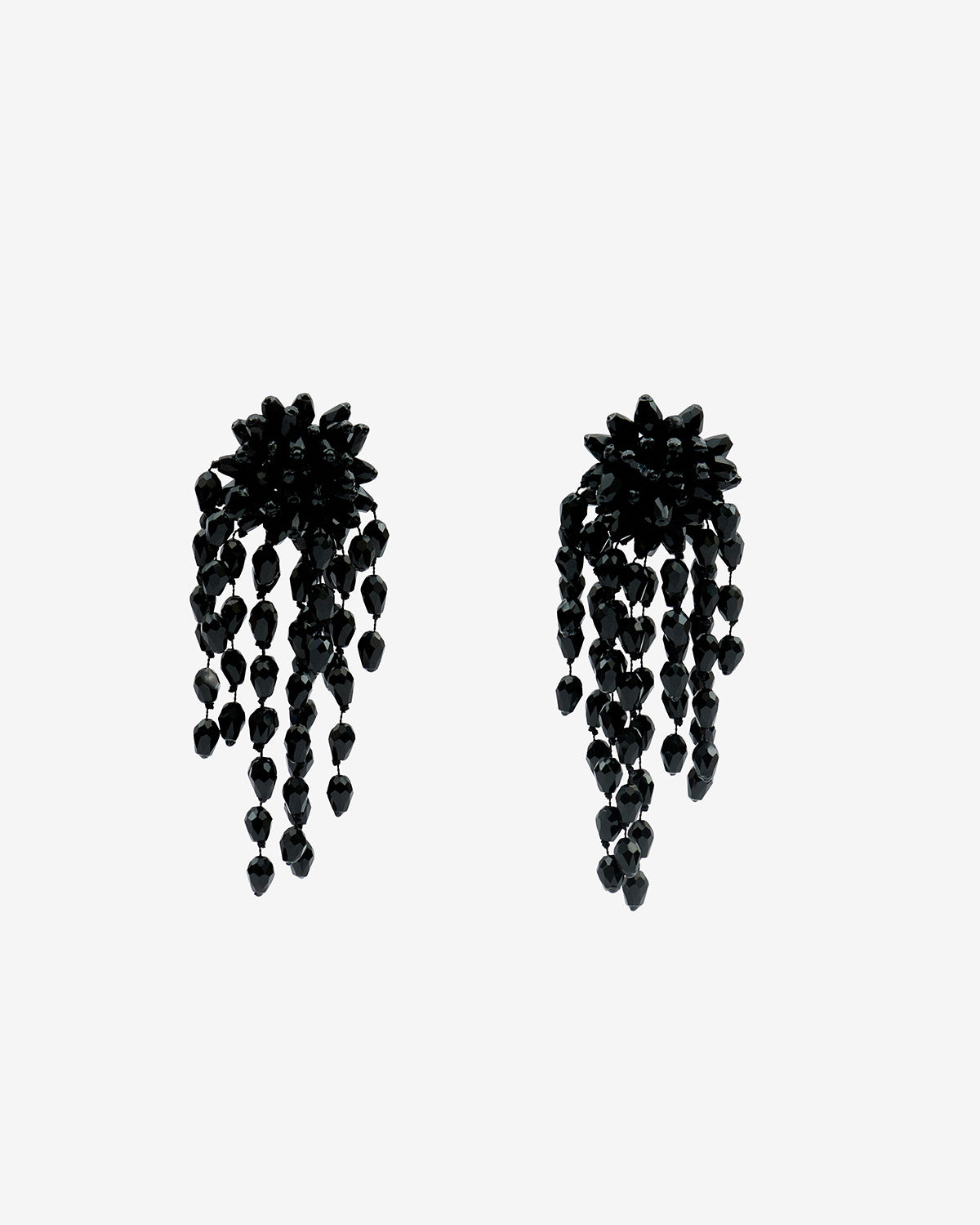 Hanabi Earrings – Black/silver