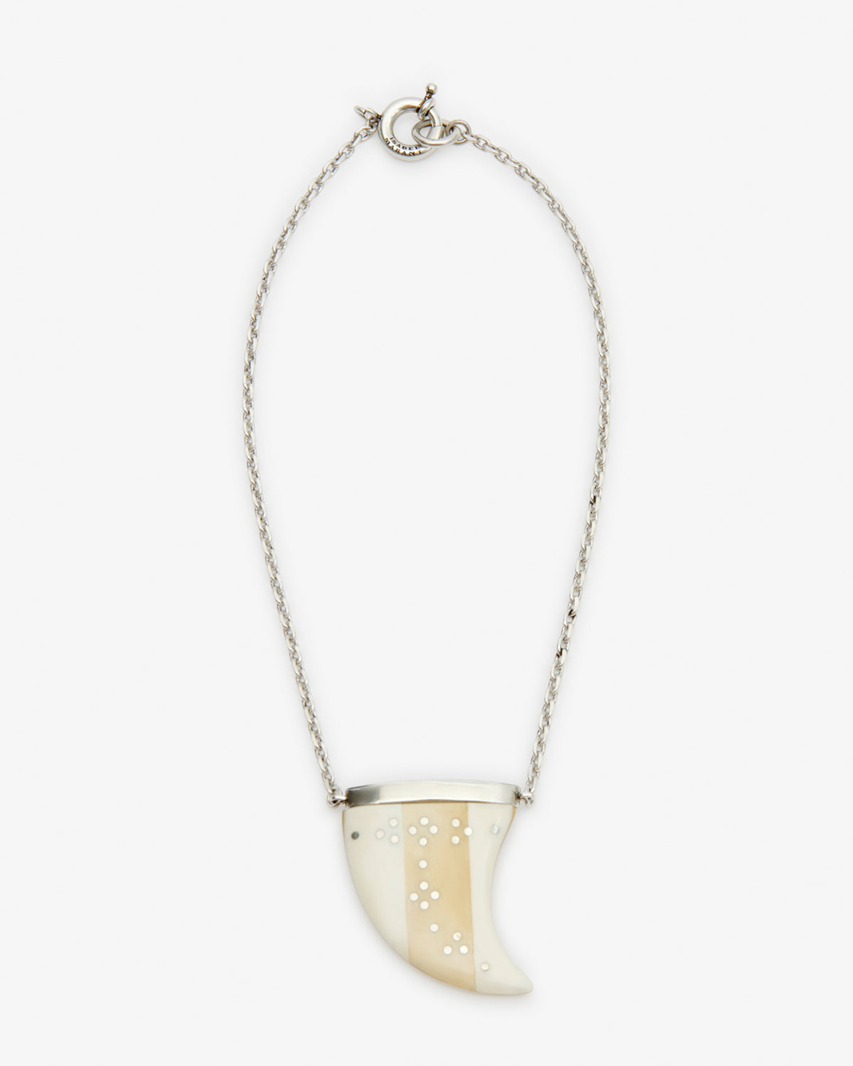Ellen Necklace – Ecru/silver