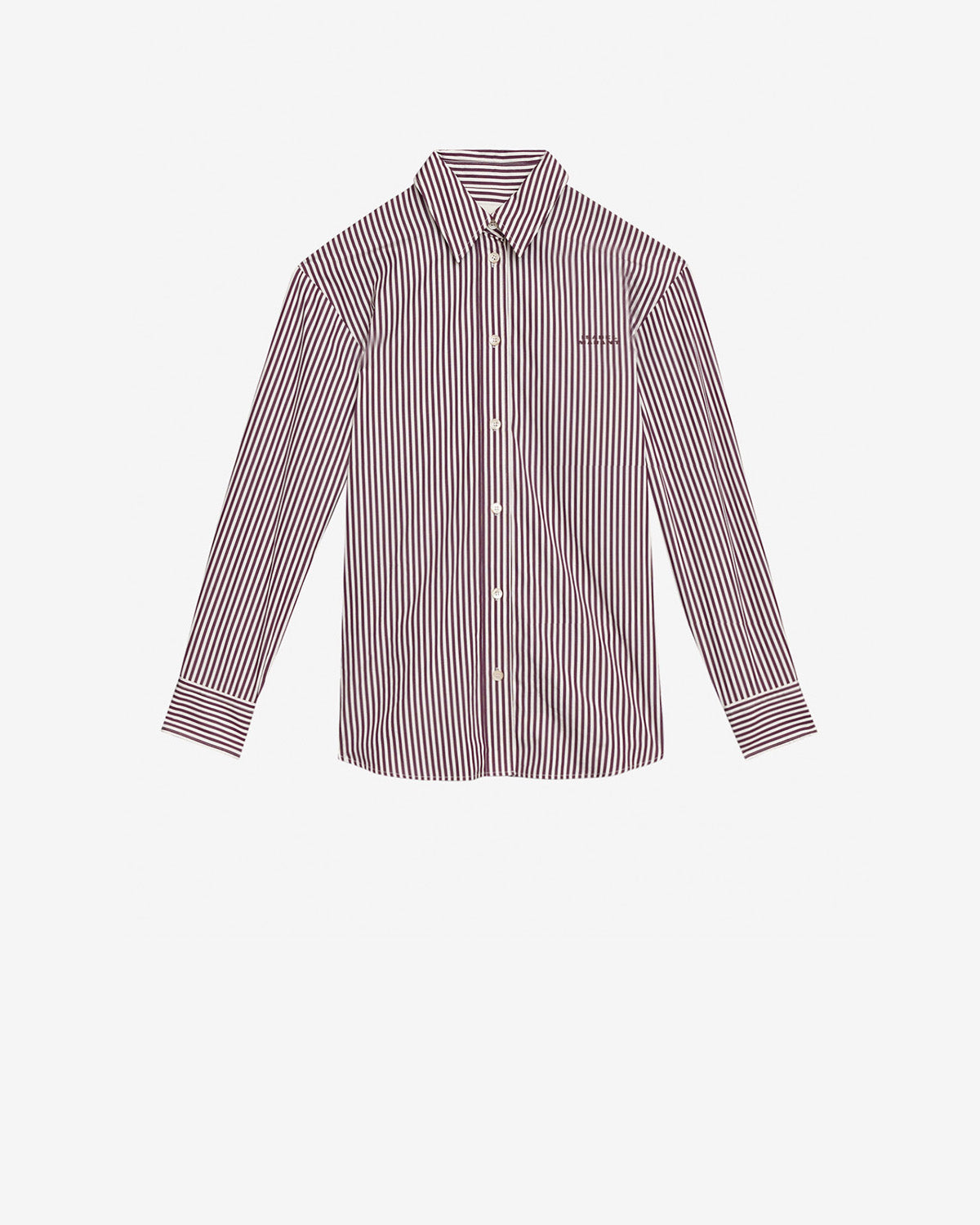 Fabriza Shirt – Ecru/burgundy