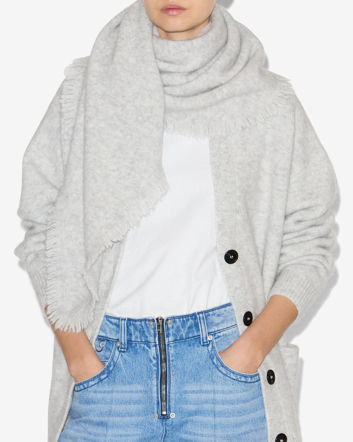 Penina Scarf – Light Gray