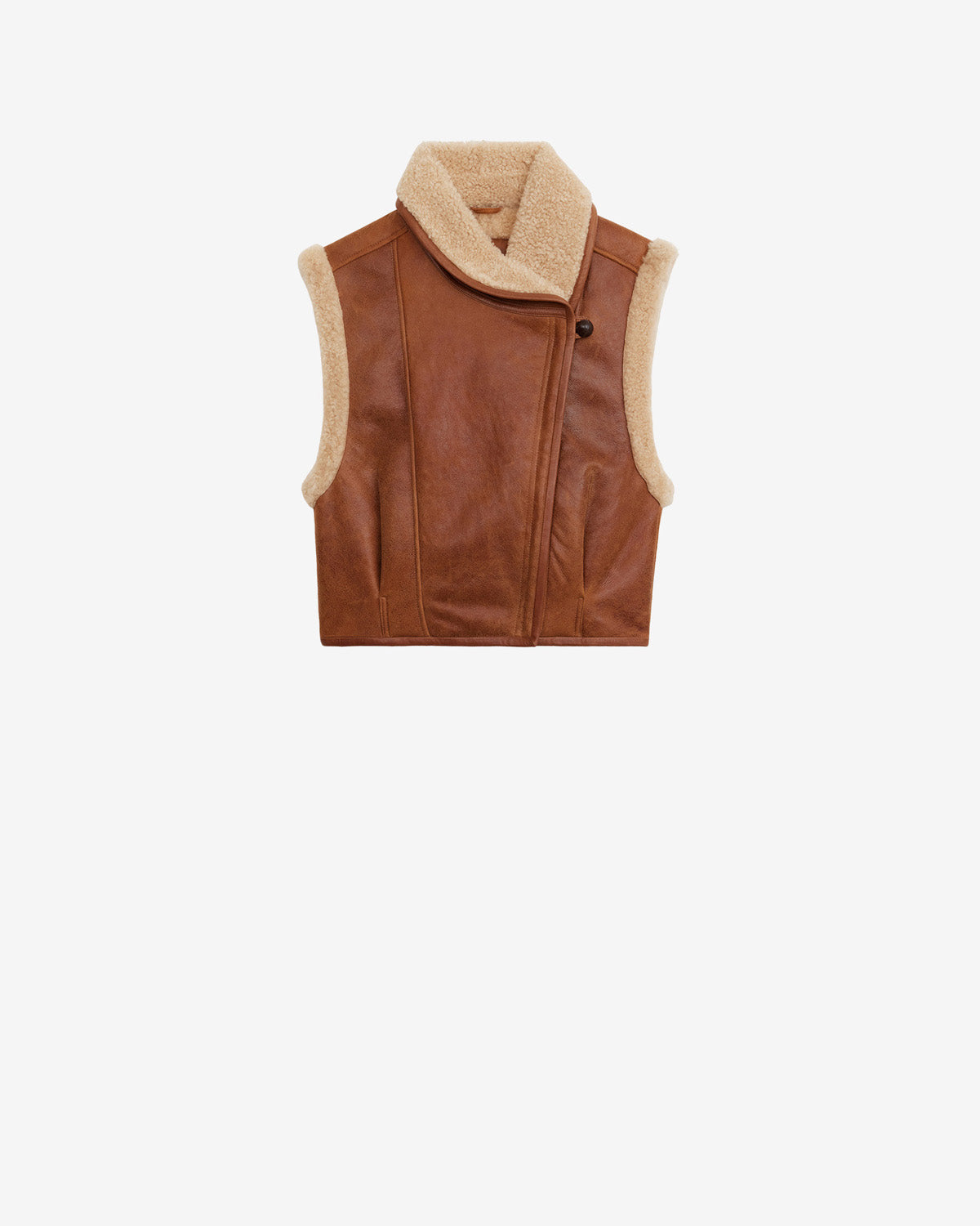 Alime Vest – Cognac