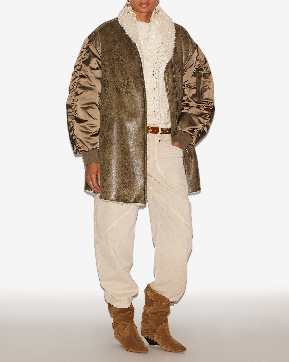 Evina Coat – Khaki