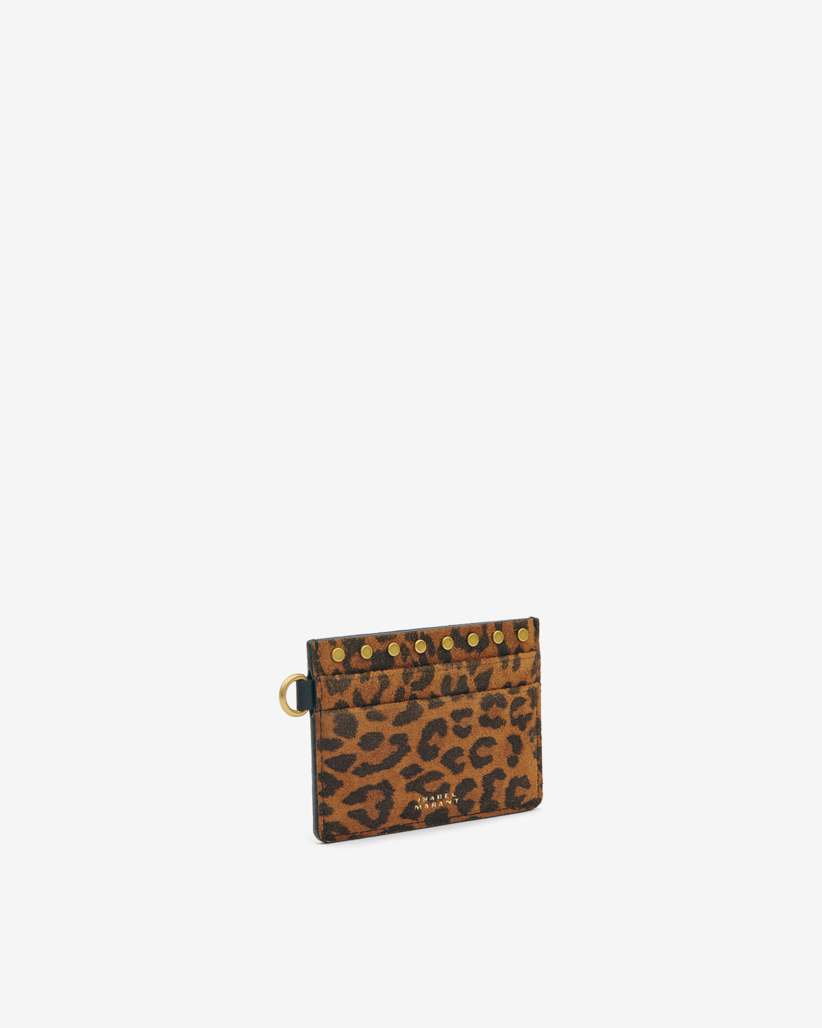 Oskan Suede Leopard Card Holder – Leopard