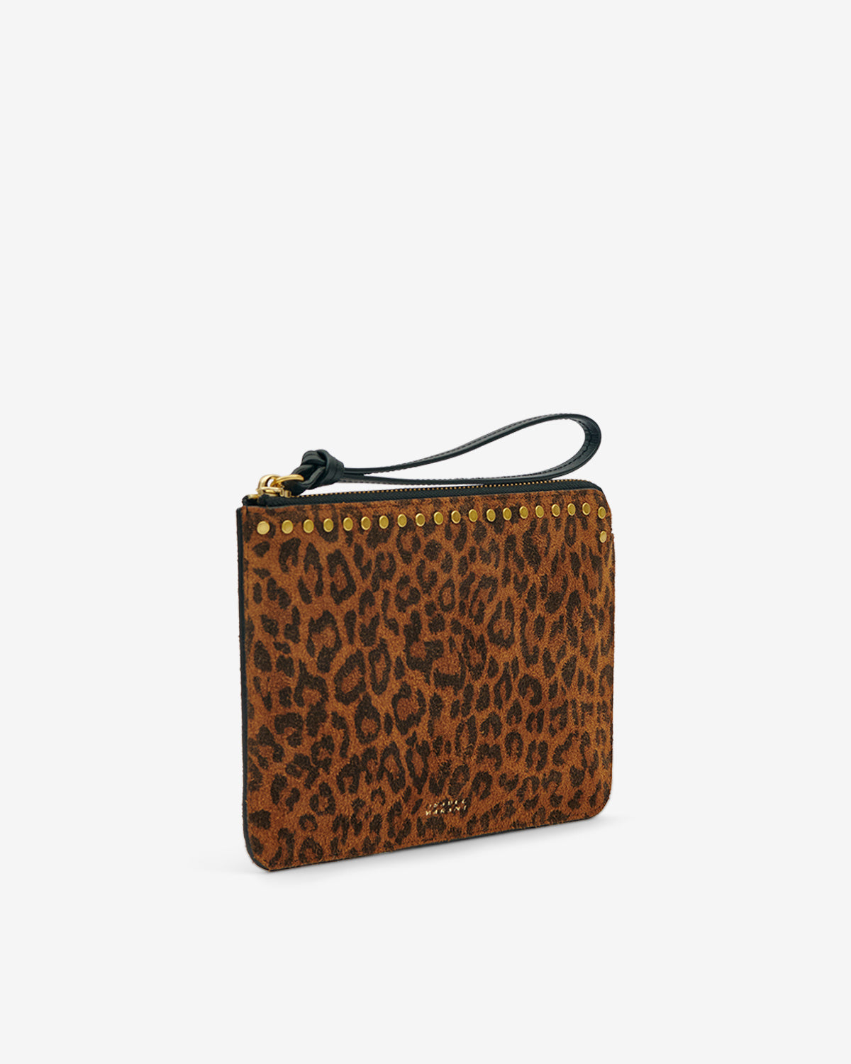 Oskan Suede Leopard Flat Pouch – Leopard