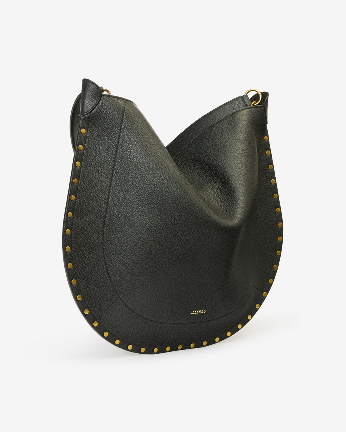 Oskan Hobo Soft Grained Leather Bag – Black