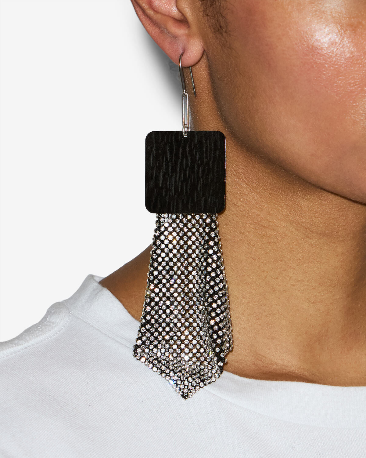 Ava Earrings – Black/silver