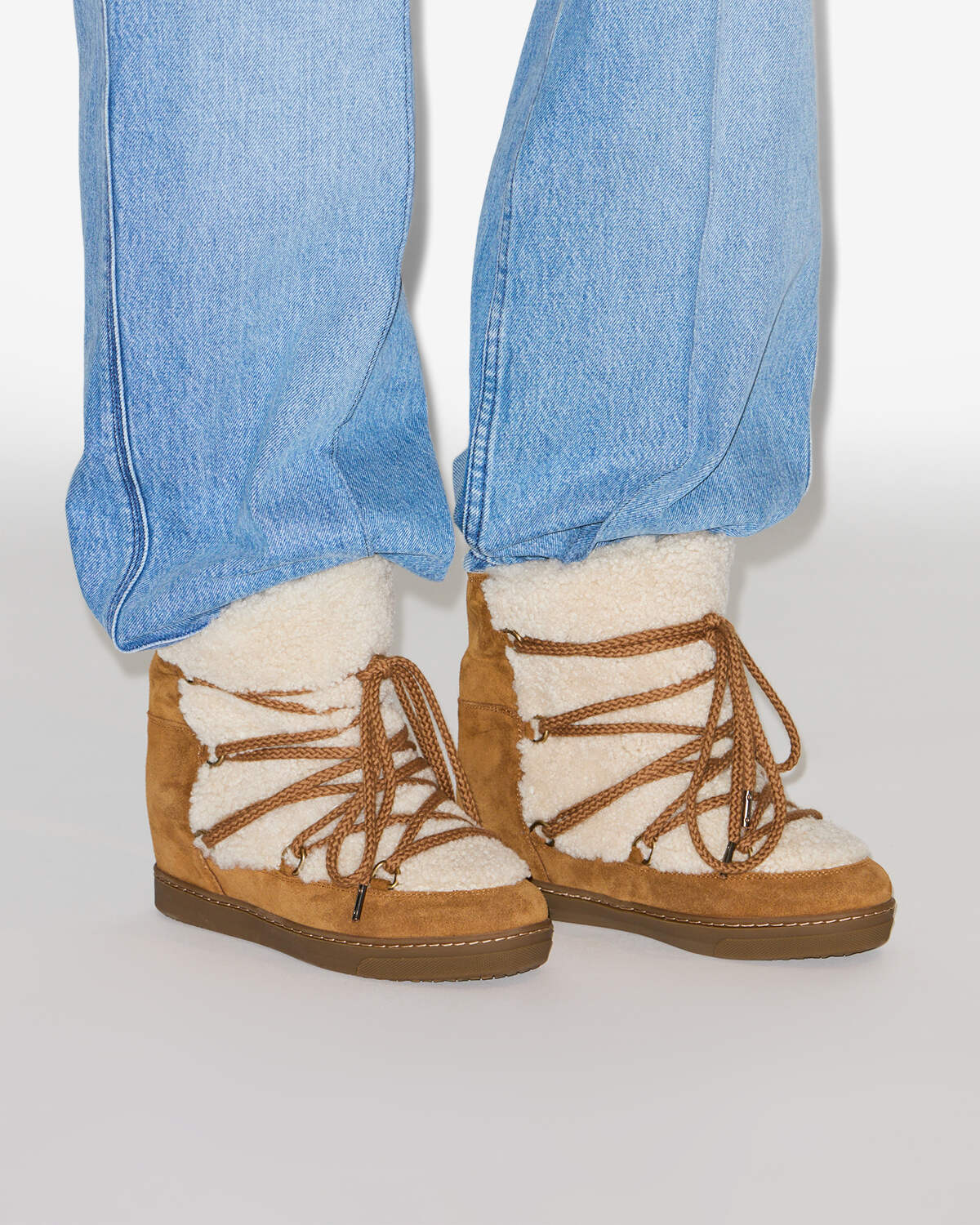 Nowles Boots – Ecru/cognac