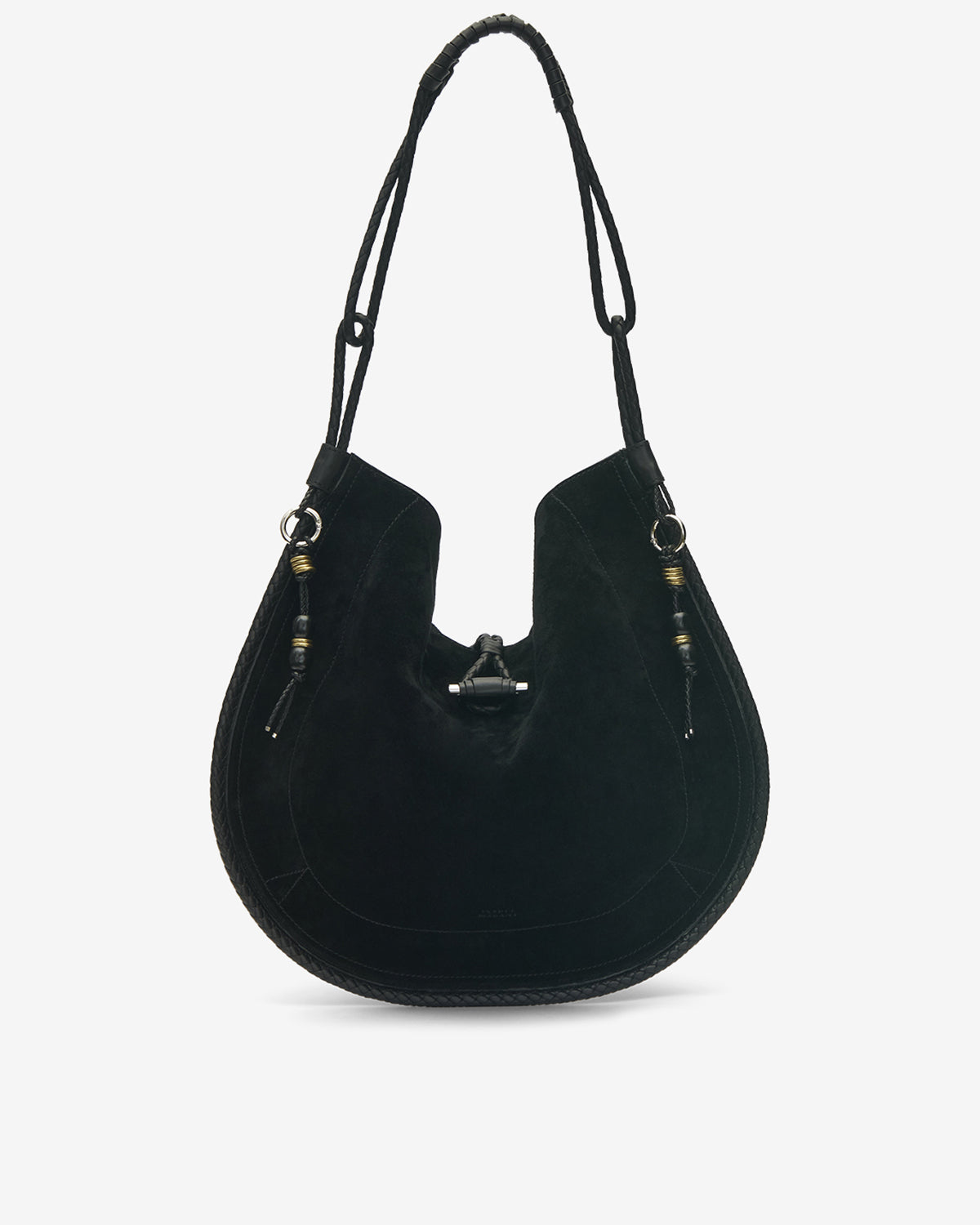 Oskan Hobo Soft Bag – Black/silver