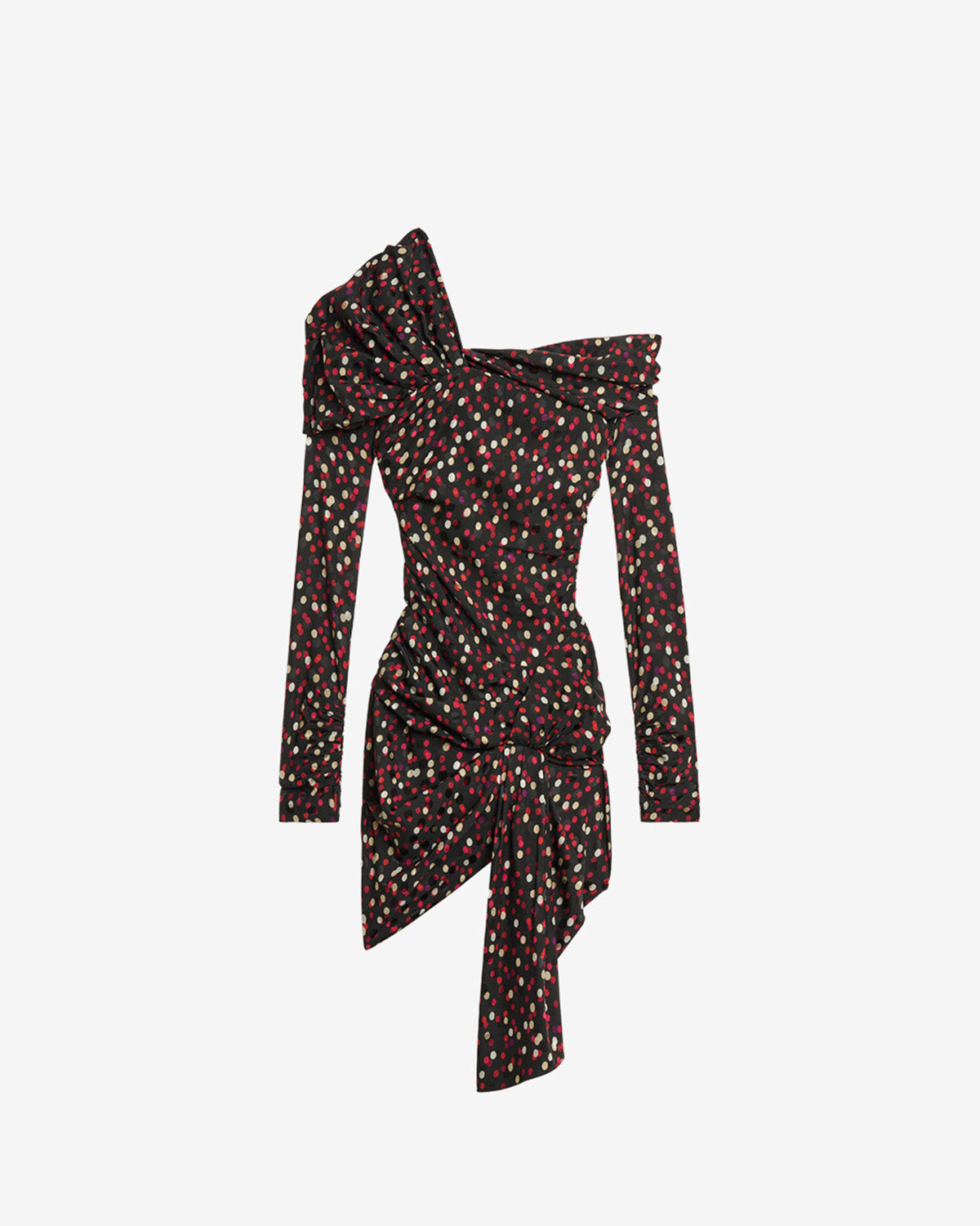 Elara Dress – Black/red
