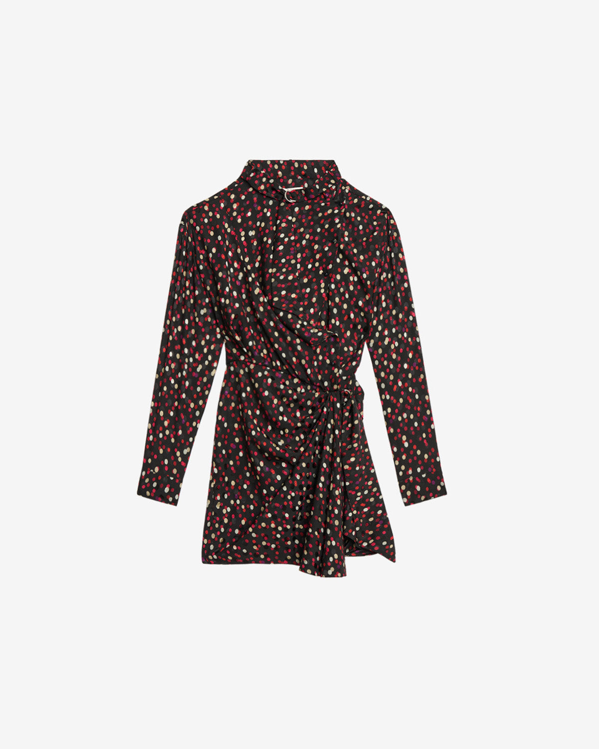 Ora Dress – Black/red