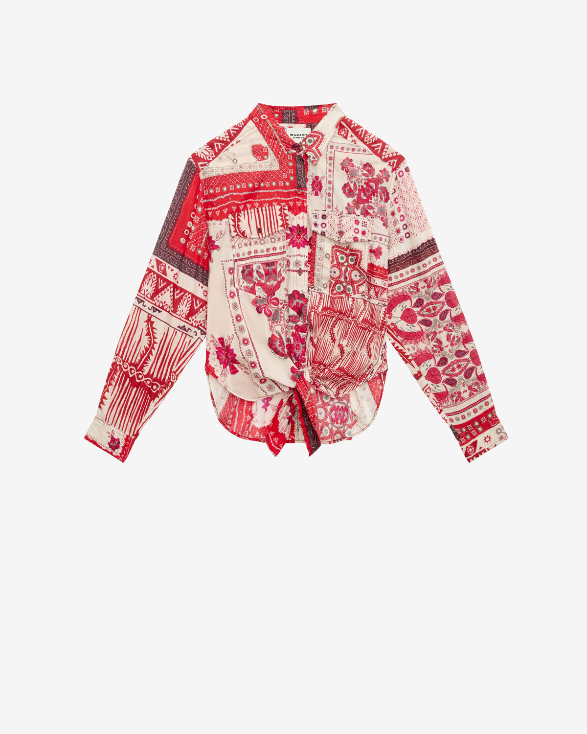 Nathy Shirt – Red/ecru