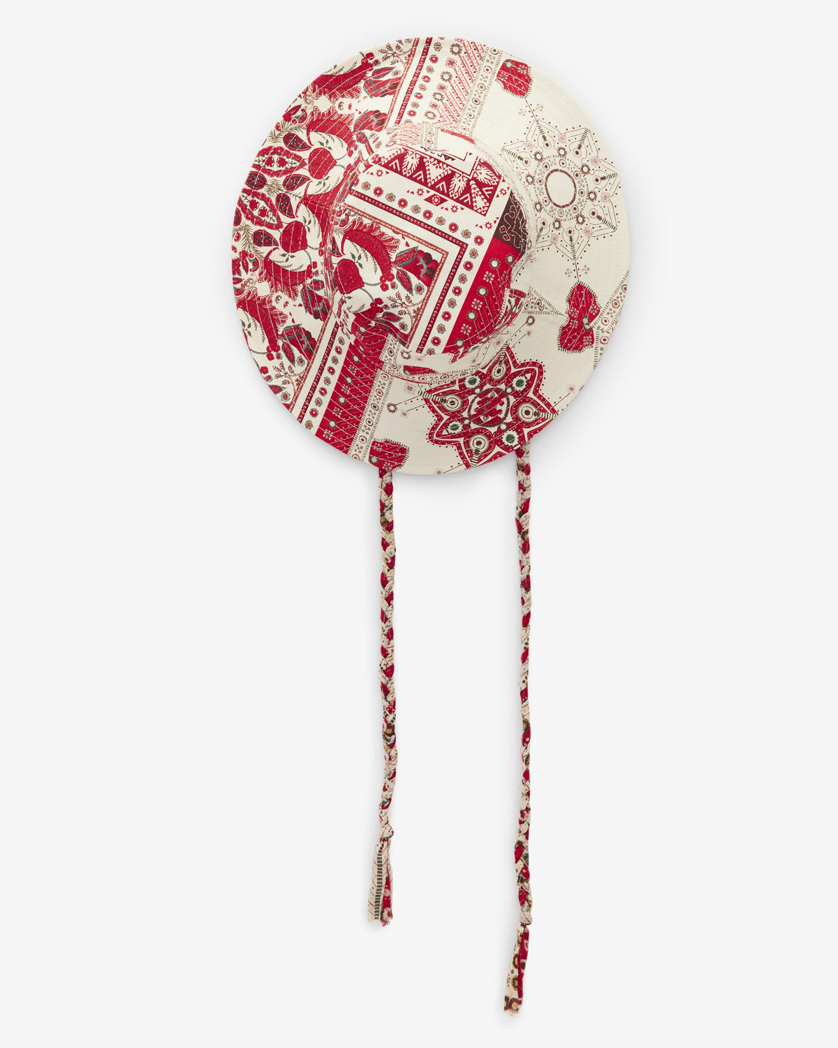 Delya Hat – Red/ecru