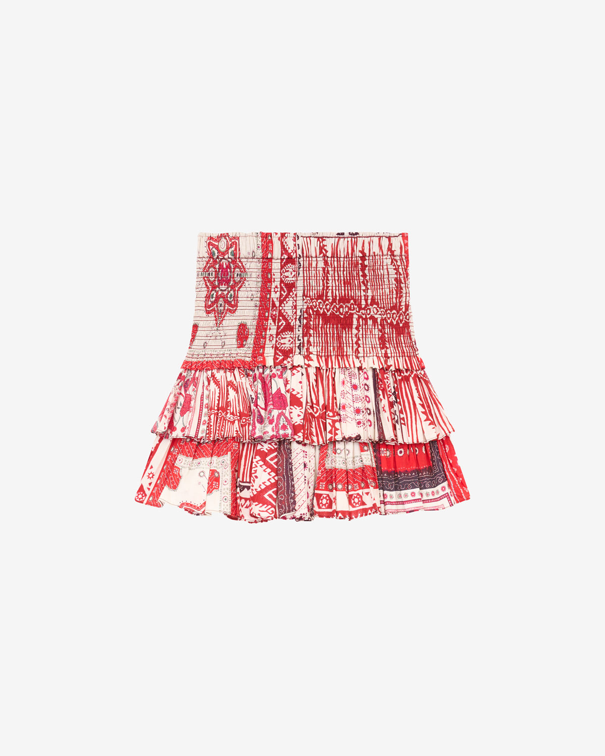 Naomi Skirt – Red/ecru