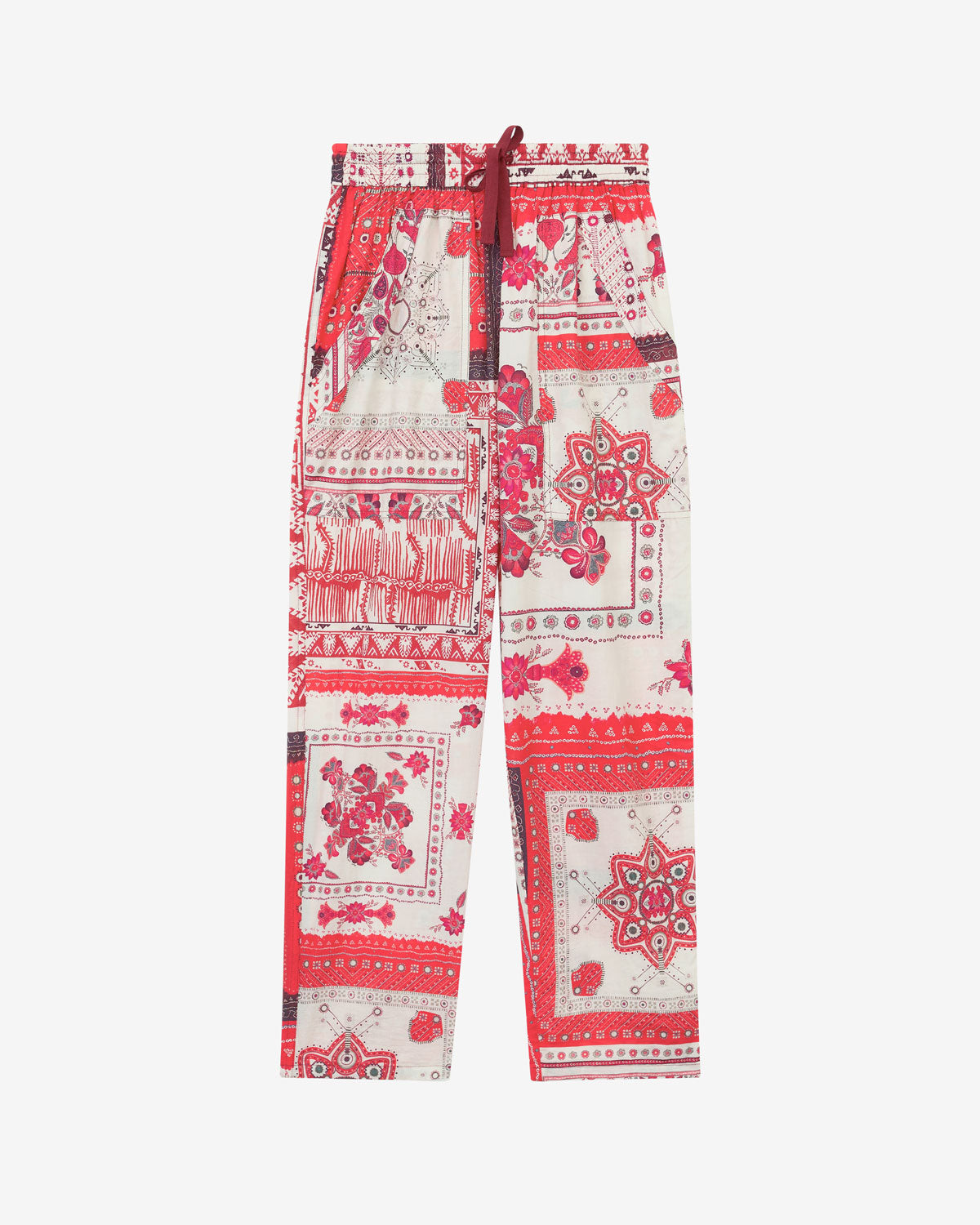 Fedora Pants – Red/ecru