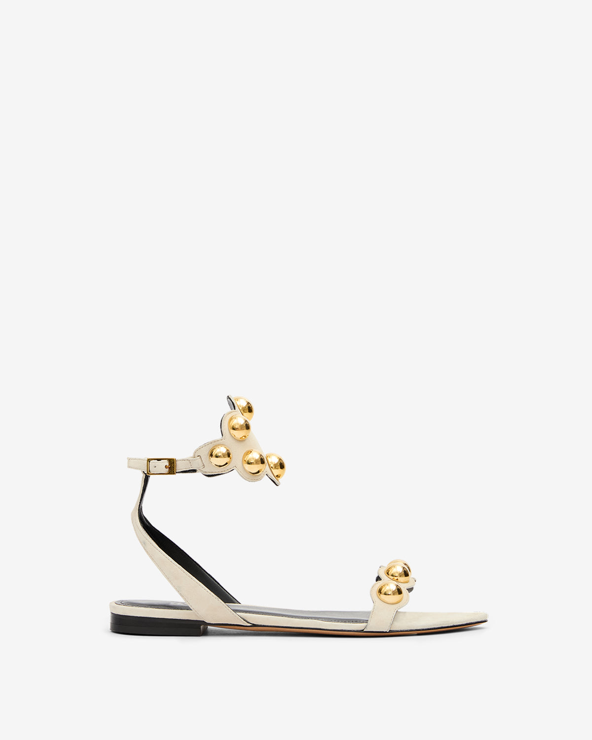 Aselda Sandals – Ecru/gold