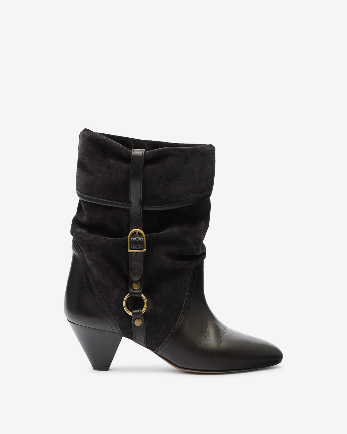 Darner Buckle Boots – Black