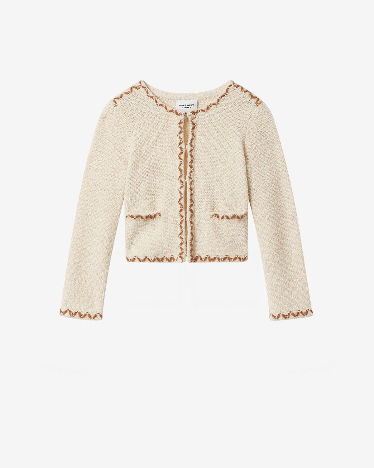 Rochelle Cardigan – Ecru/bronze