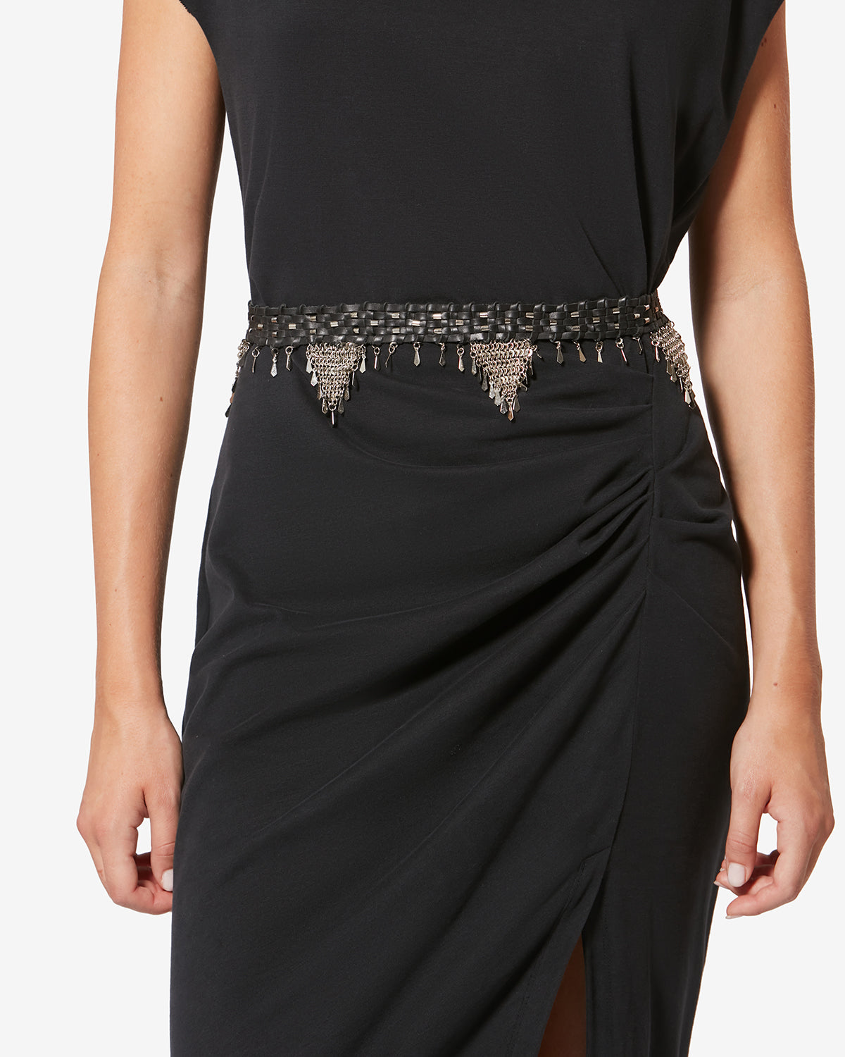 Esnia Belt – Black/silver
